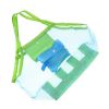 Children's Sand Away Beach Mesh Bag; Beach Toys Bag Baby Toy Storage Bags - Blue*3